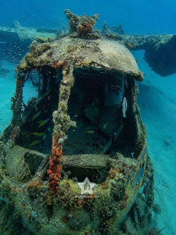 Buceo en un naufragio con peces en las Islas del Rosario